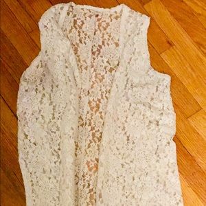 Lularoe White Lace Joy